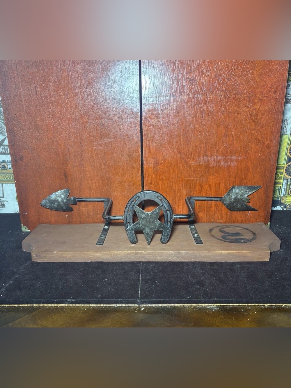 Rustic Western Horseshoe Star & Arrow Metal Decor